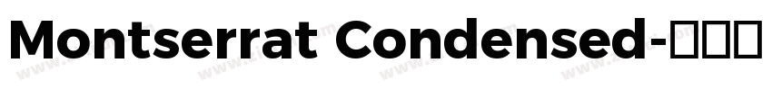 Montserrat Condensed字体转换
